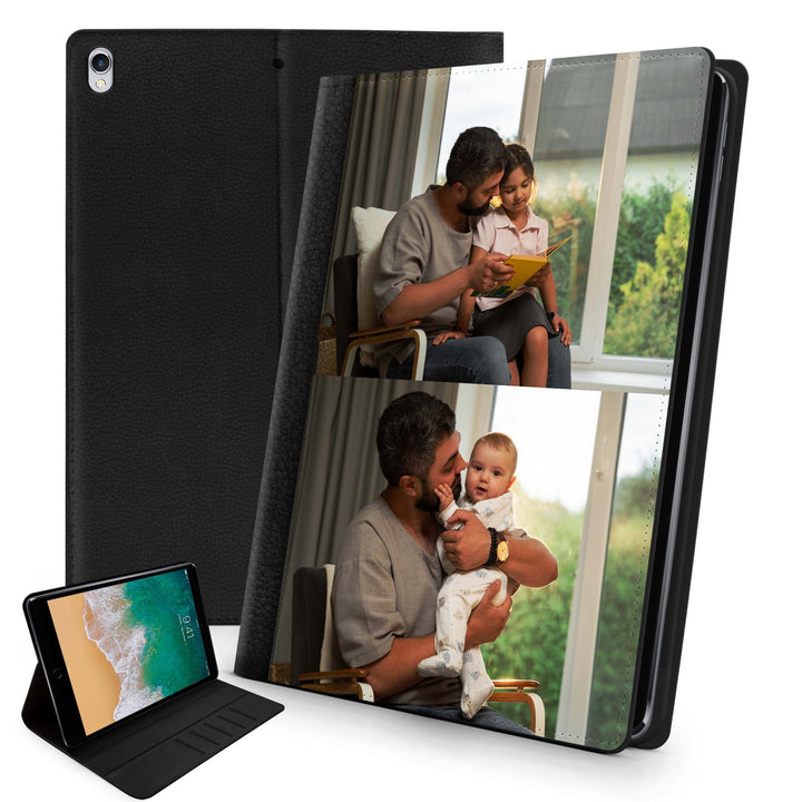 2 Photo Collage iPad Leather Case