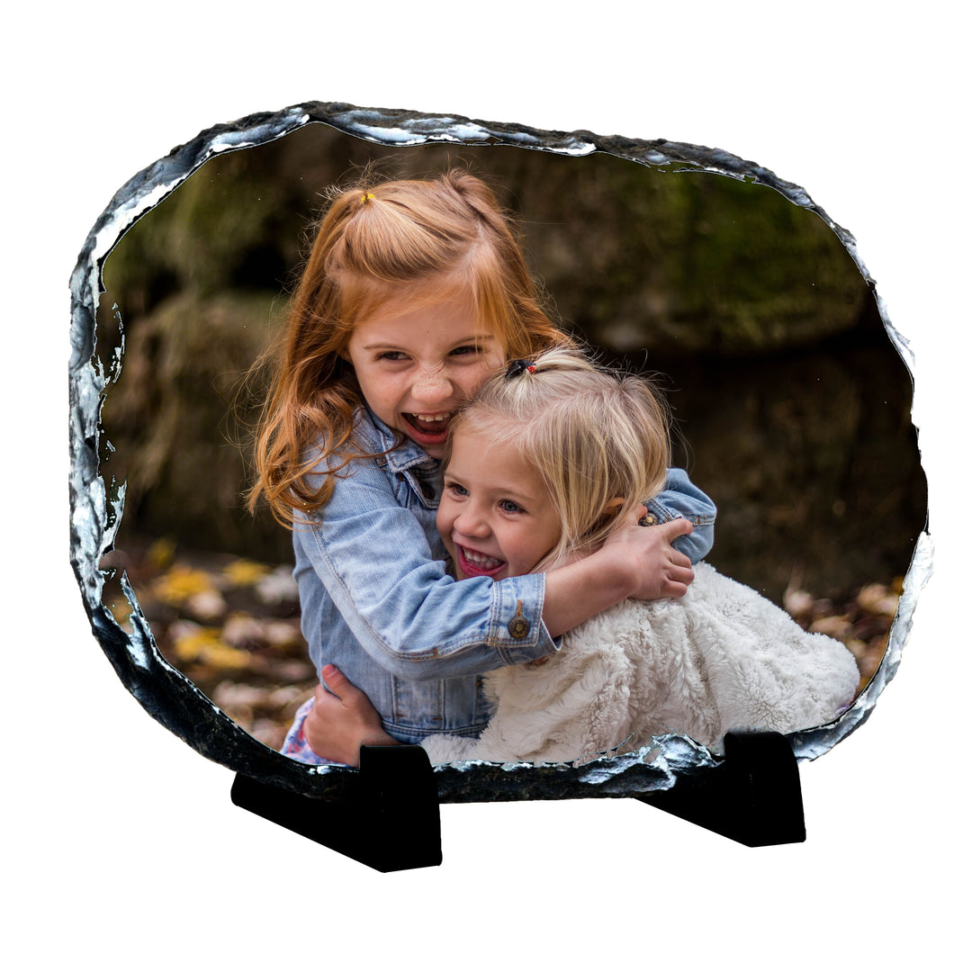 Oval Rock Photo Slate