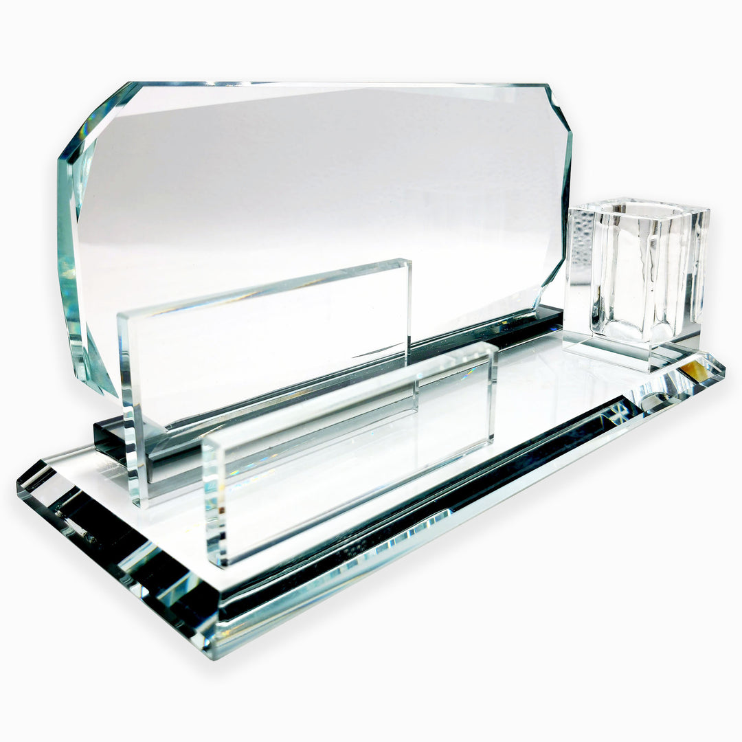 3 in 1 Crystal Desk Name Plate
