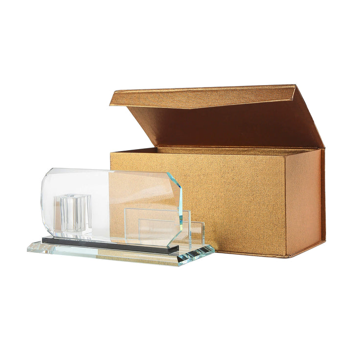 3 in 1 Crystal Desk Name Plate