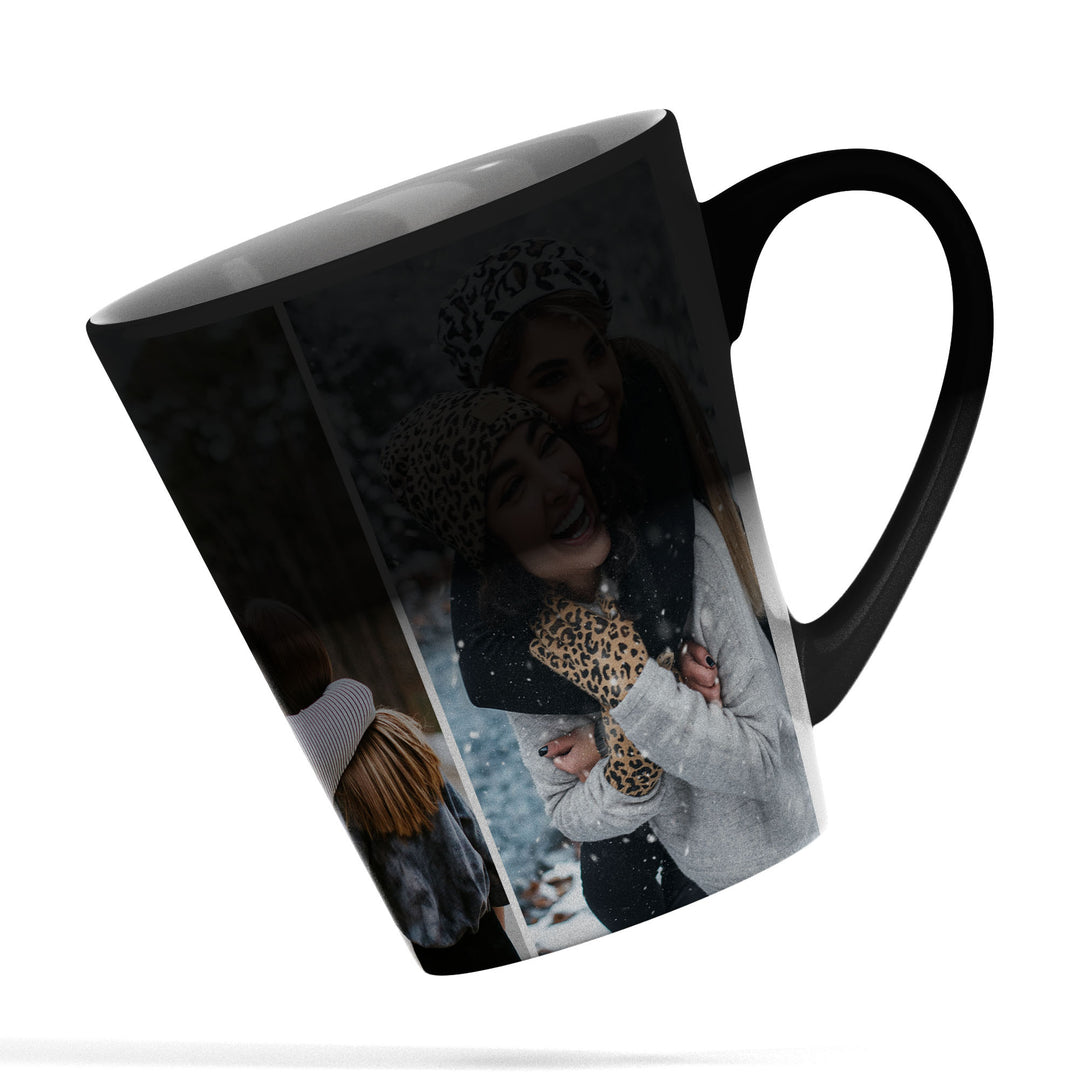 3 Photo Collage Magic Latte Mug