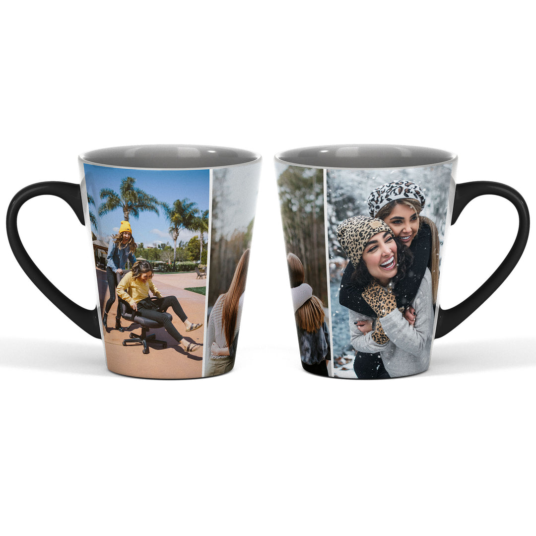 3 Photo Collage Magic Latte Mug