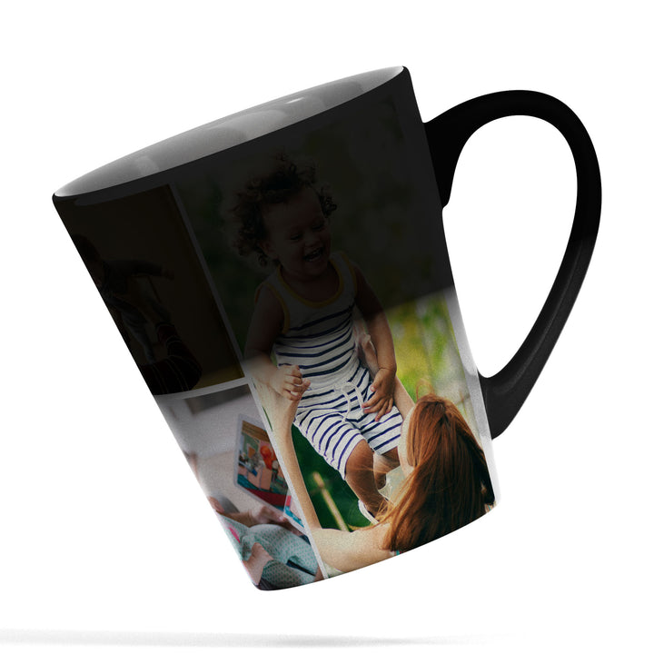 4 Photo Collage Magic Latte Mug