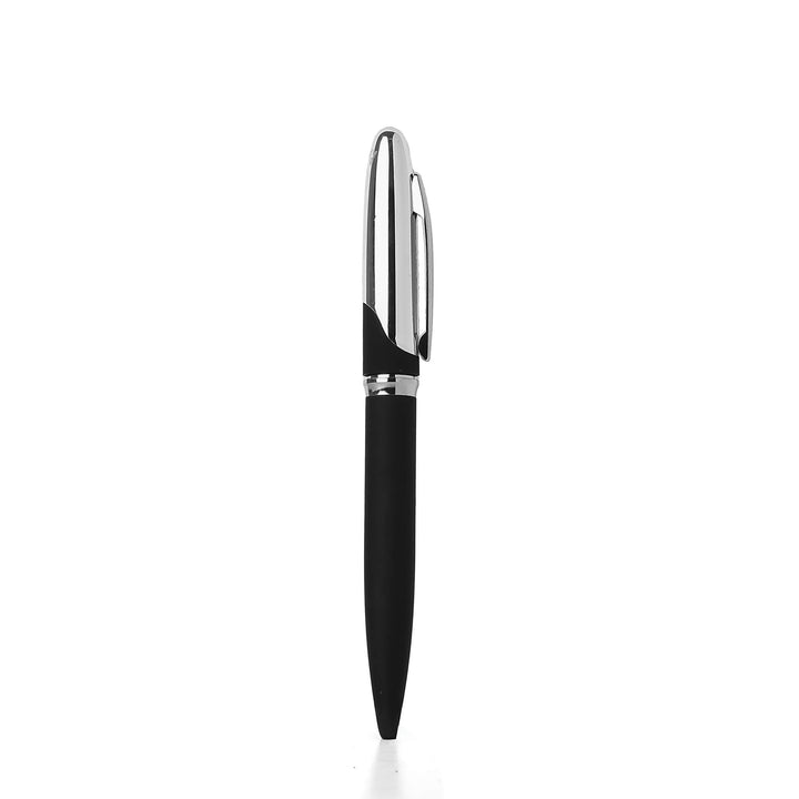 Custom A6 Notebook And Metal Pen Set -  Black