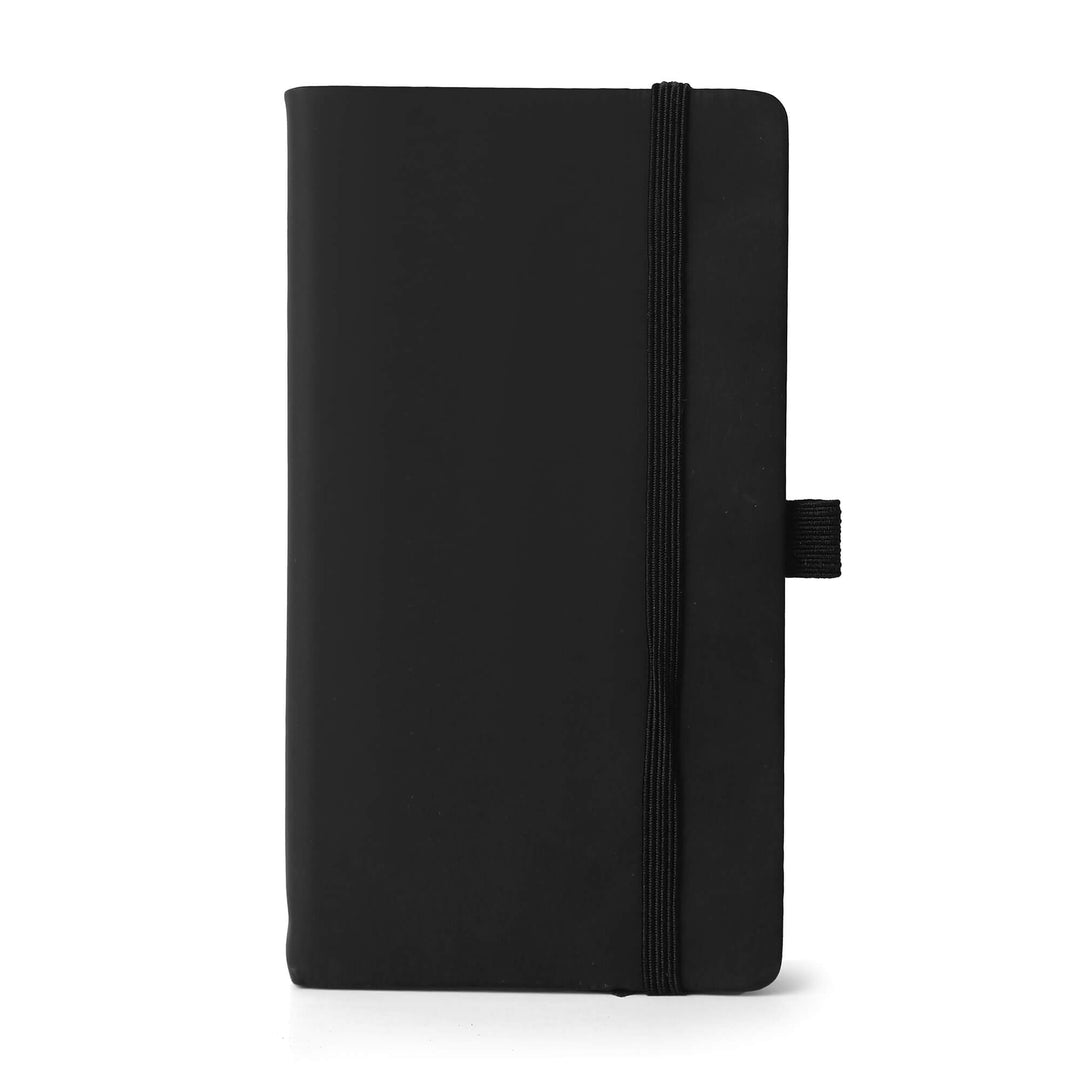 Custom A6 Notebook And Metal Pen Set -  Black