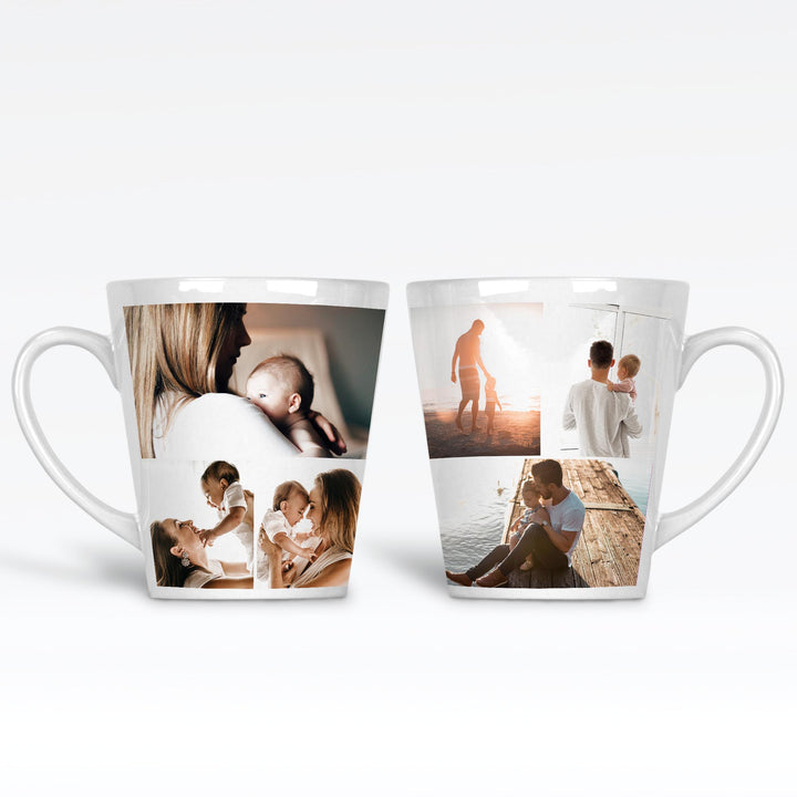 6 Photo Collage Latte Mug