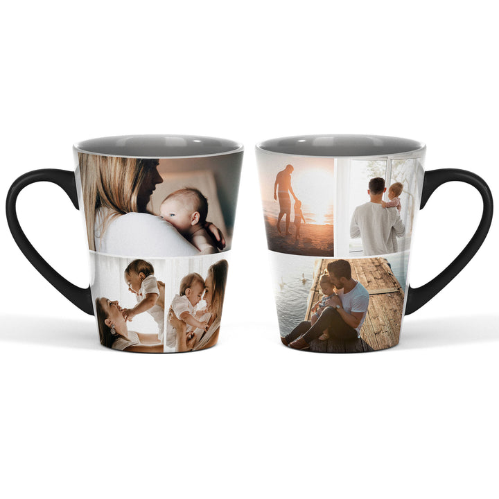 6 Photo Collage Magic Latte Mug