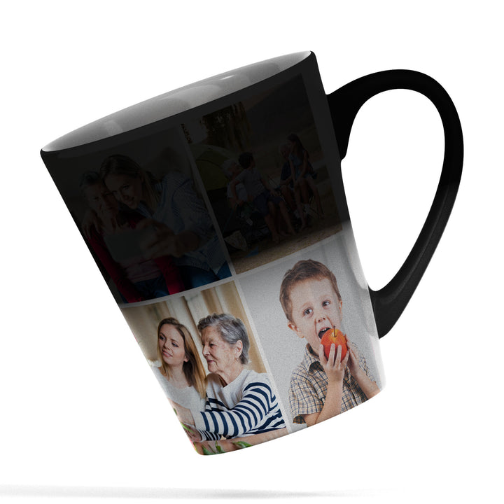 8 Photo Collage Magic Latte Mug