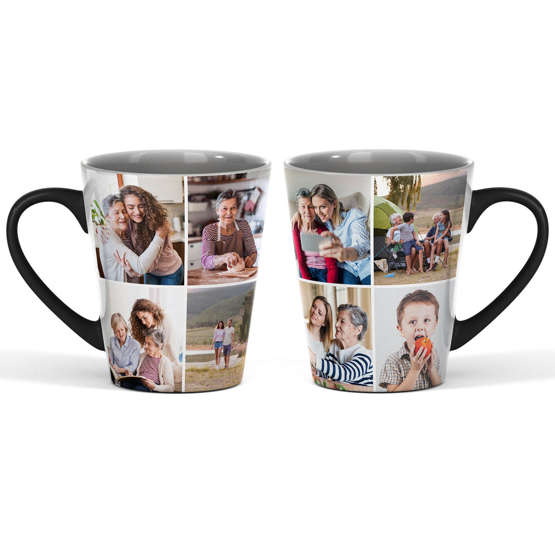 8 Photo Collage Magic Latte Mug