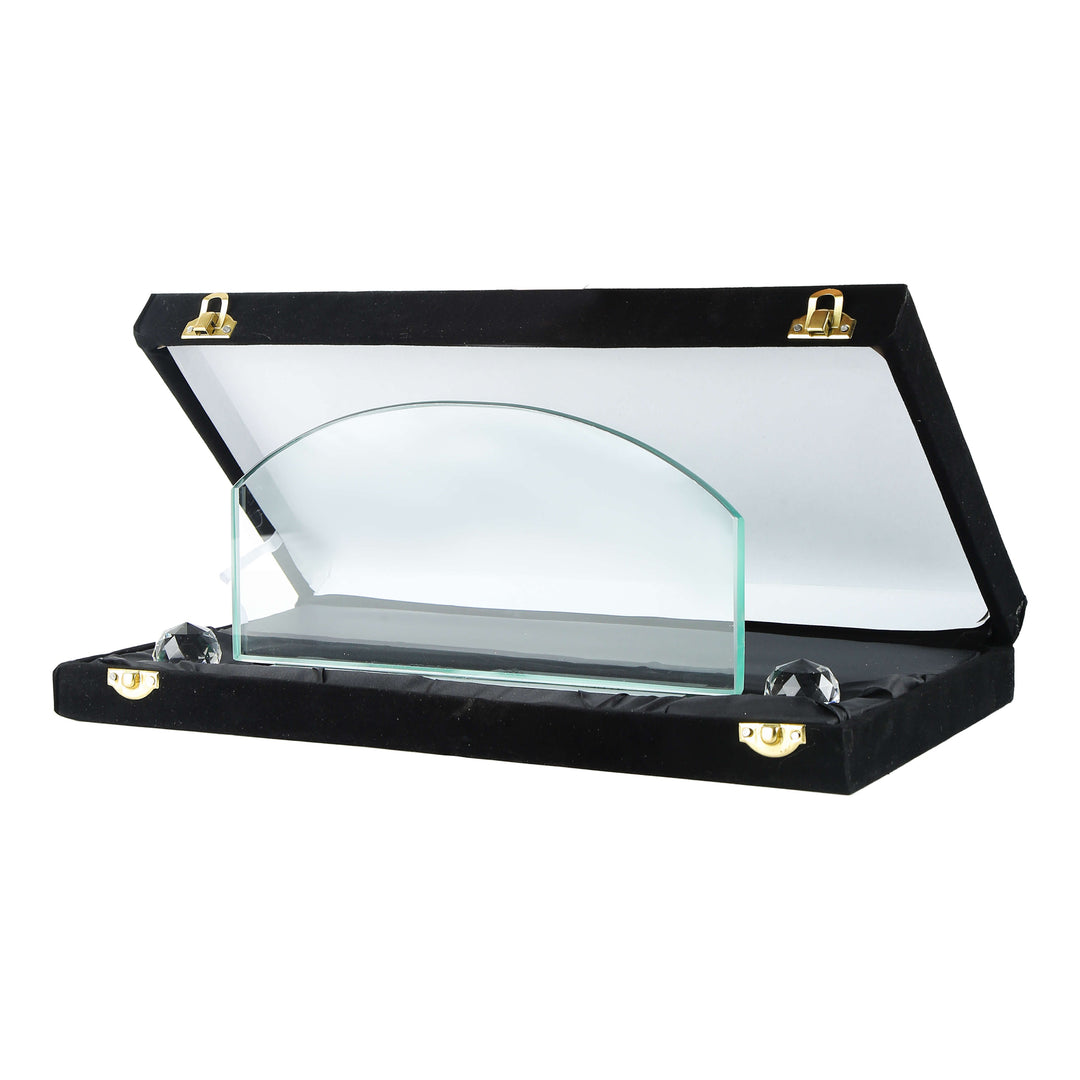 Arch Crystal Desk Name Plate