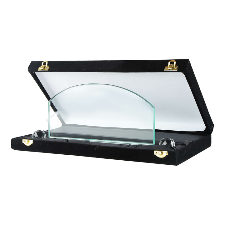 Arch Crystal Desk Name Plate