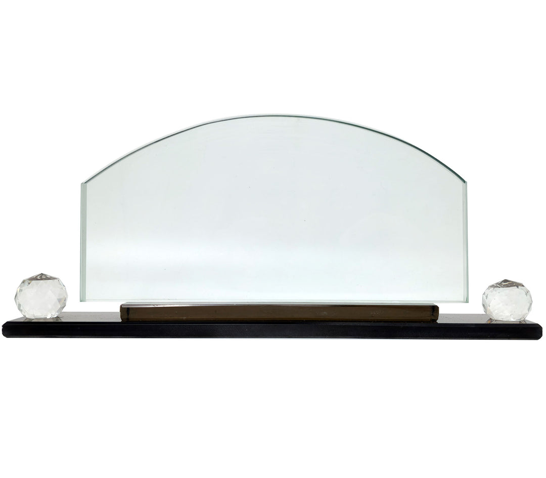 Arch Crystal Desk Name Plate