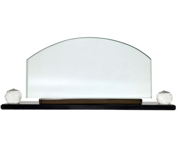 Arch Crystal Desk Name Plate