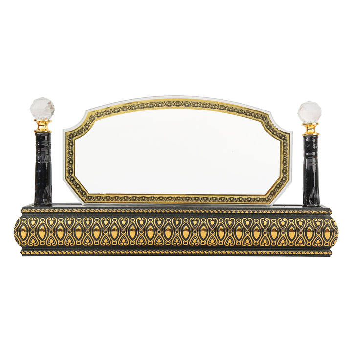 Arch wooden golden base desk name plate