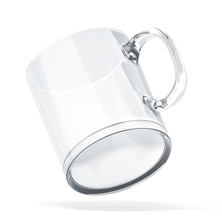 Initial Glass Mug - Hexagon Theme