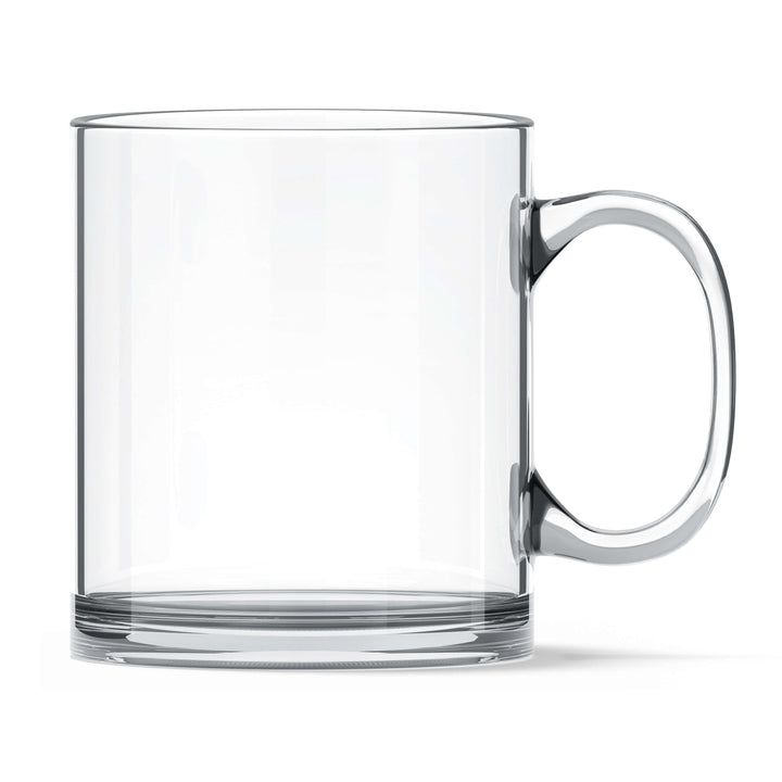 Name Glass Mug - Seamless Floral Pattern