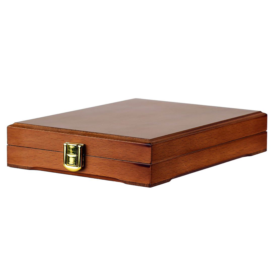 Gold award plate with wooden box