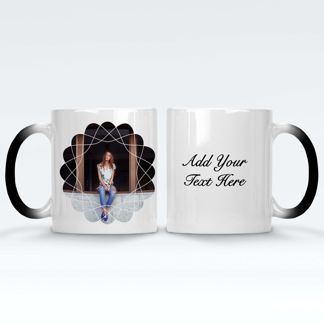 Retro Photo & Text Magic Mug