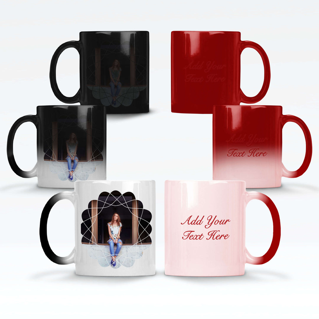 Retro Photo & Text Magic Mug