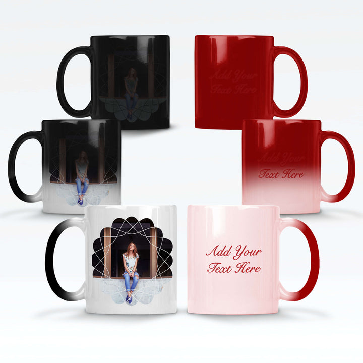 Retro Photo & Text Magic Mug