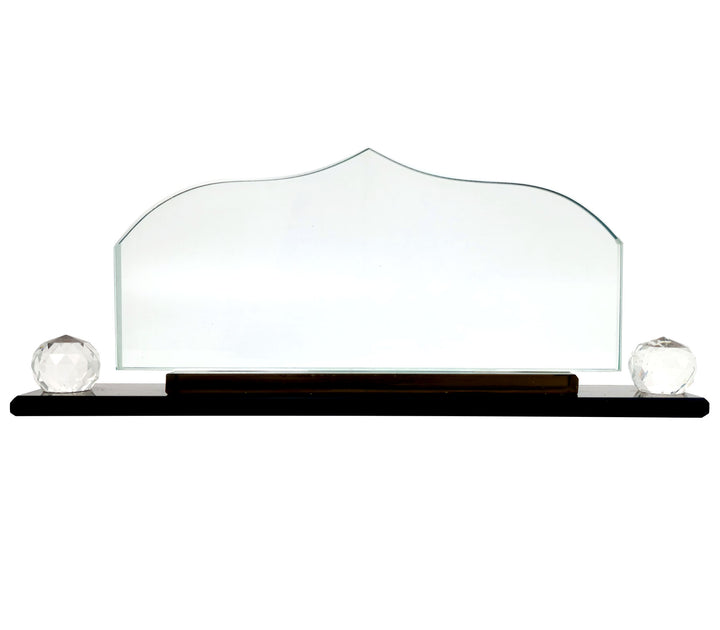 Dome Crystal Desk Name Plate