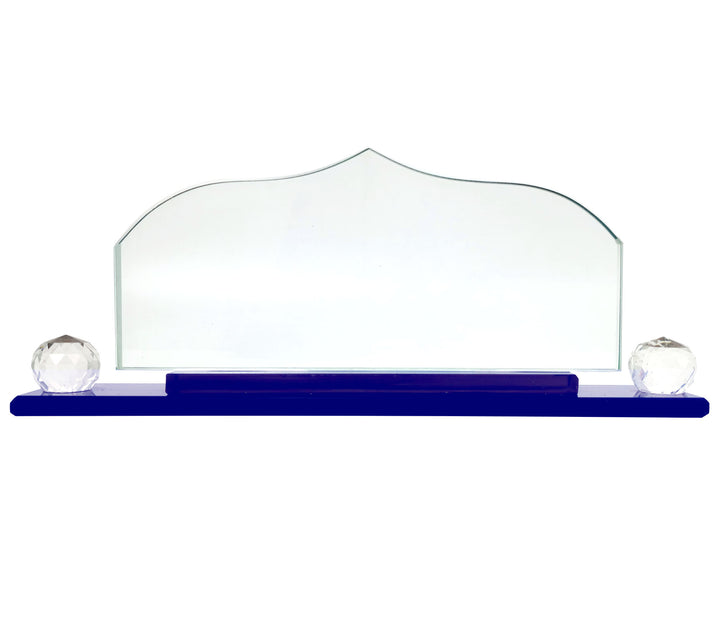 Dome Crystal Desk Name Plate