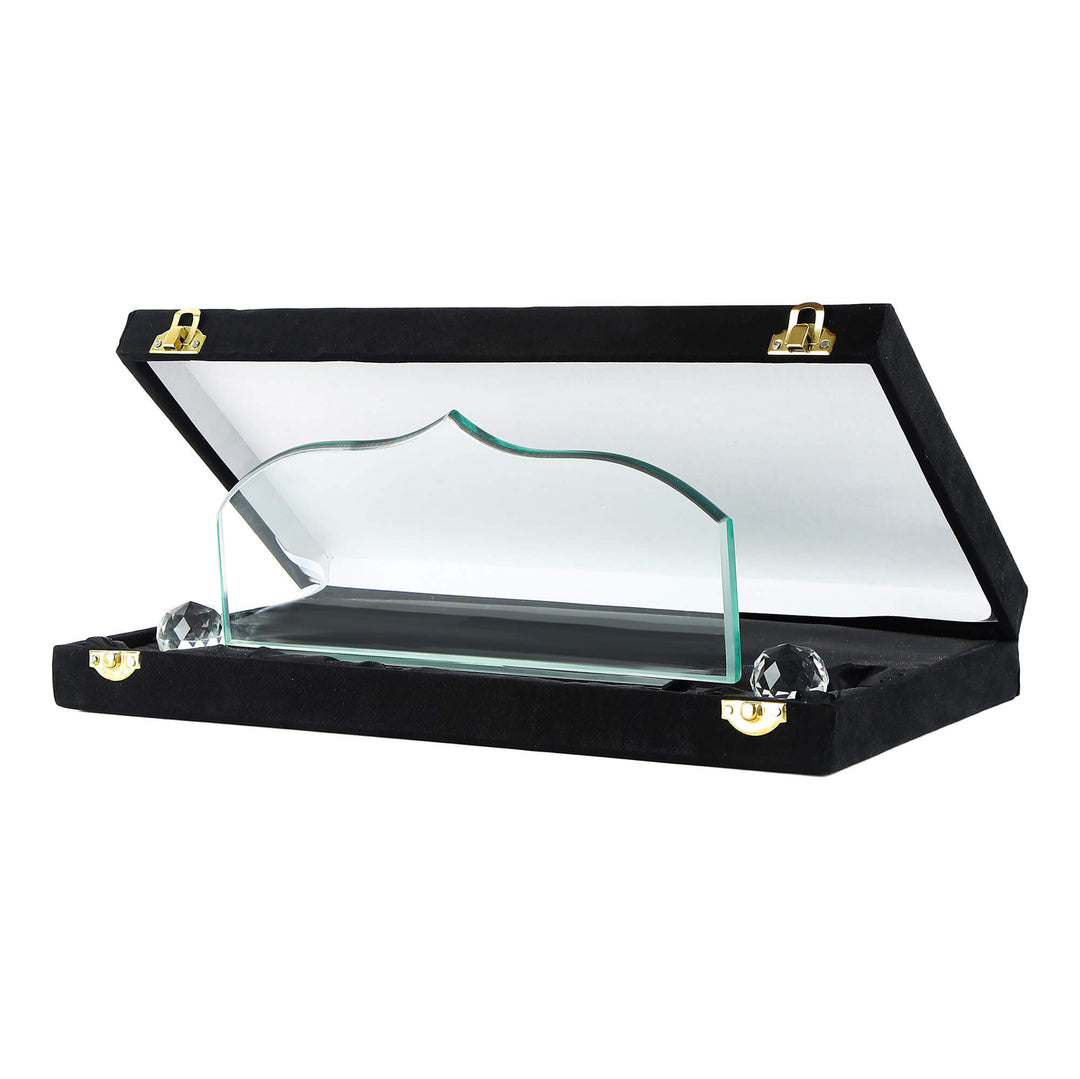 Dome Crystal Desk Name Plate