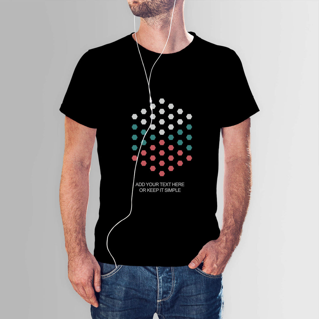 Dotted Hexagon Custom t-Shirt