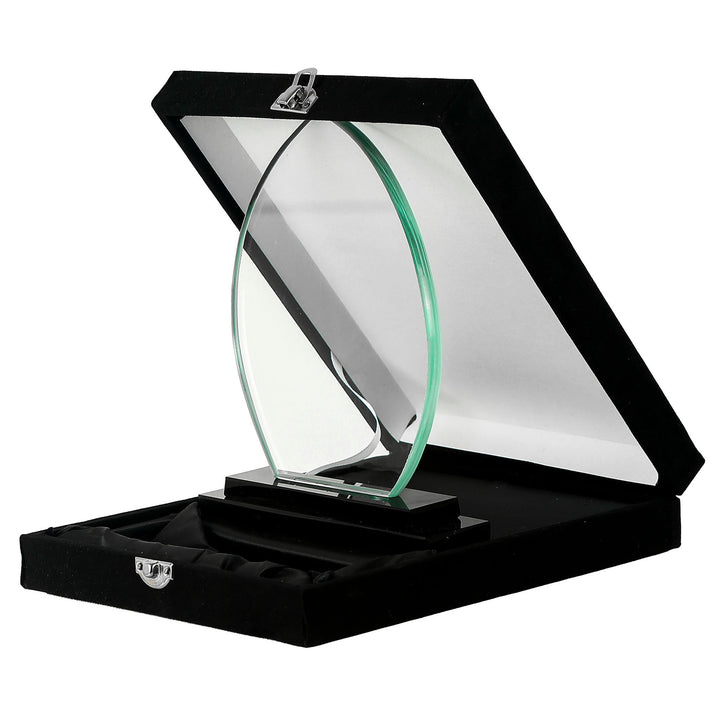 Personalised Crystal Shield - Flame