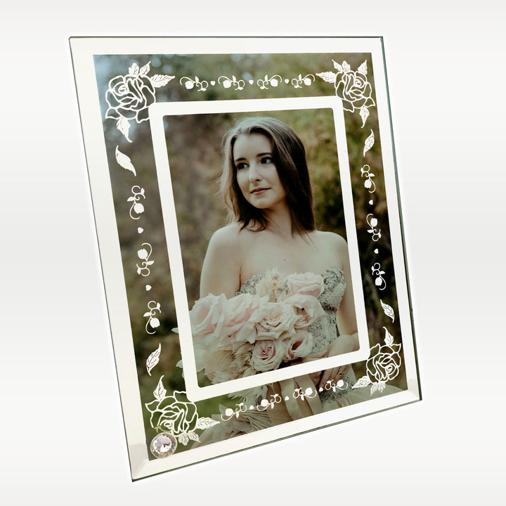 Floral Glass Photo Frame  18X23