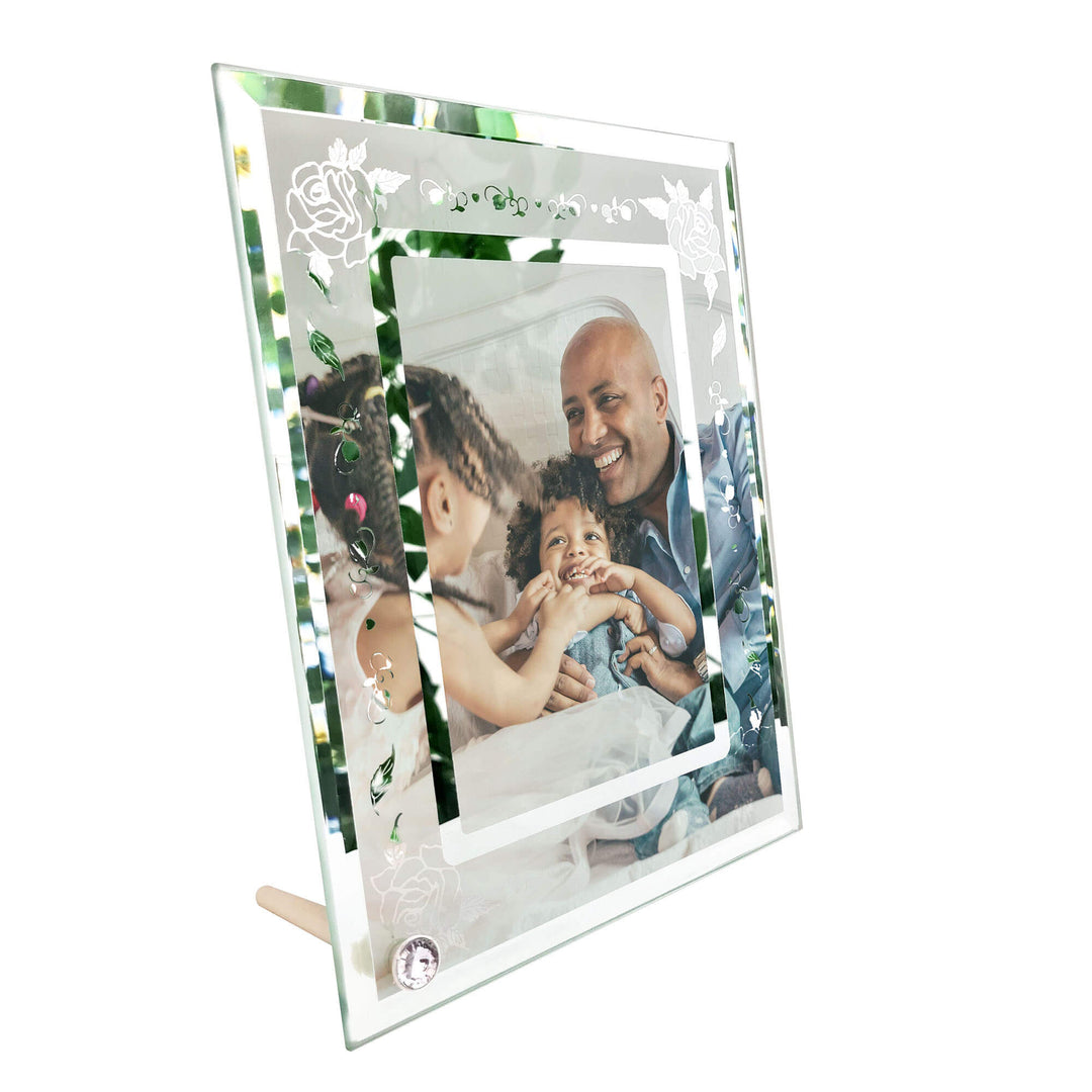 Floral Glass Photo Frame  18X23