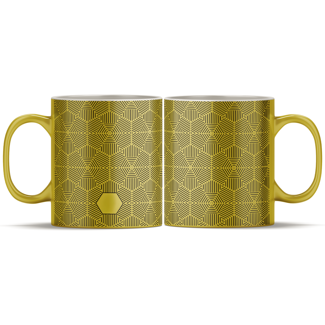 Black initial and name mugs