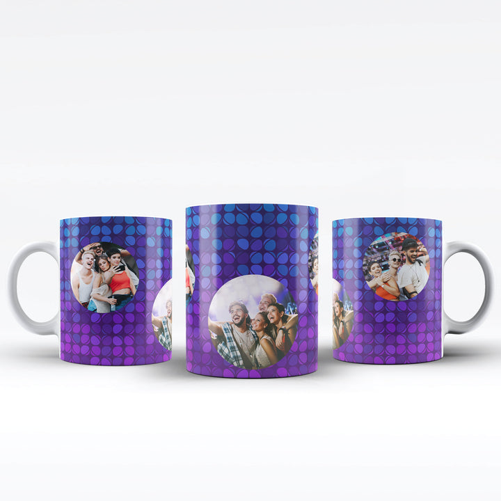 Party Bubble 3 Photos White Ceramic Mug