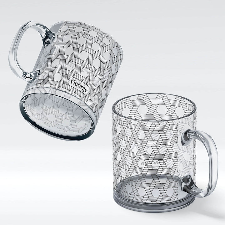 Name Glass Mug - knot Theme