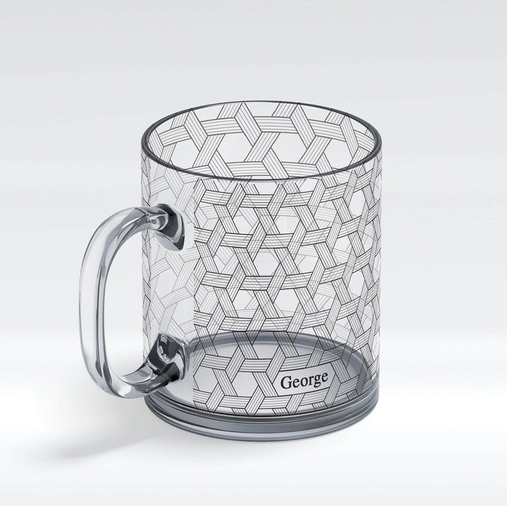 Name Glass Mug - knot Theme