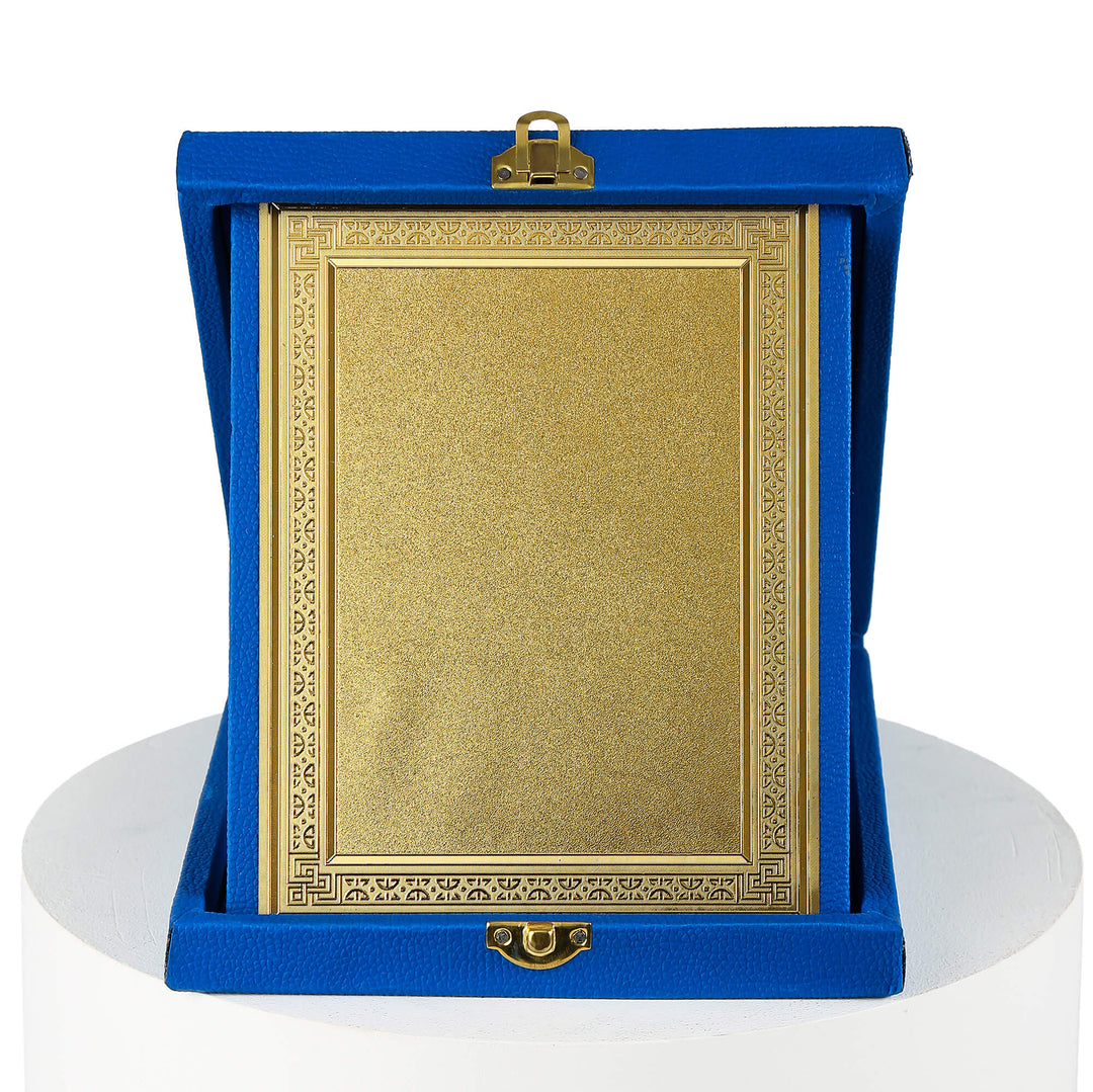 Leather Shield Box - Blue