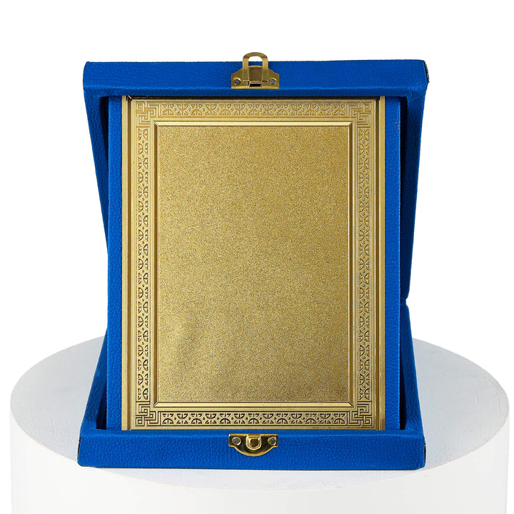 Leather Shield Box - Blue