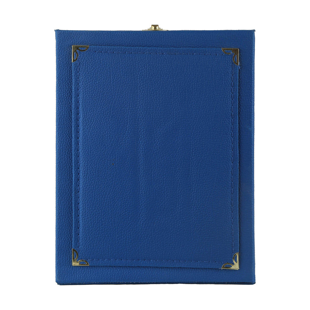 Leather Shield Box - Blue