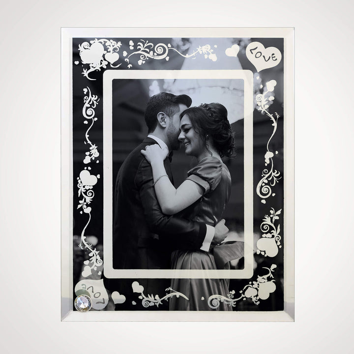 Love Glass Mirror Photo Frame  18×23