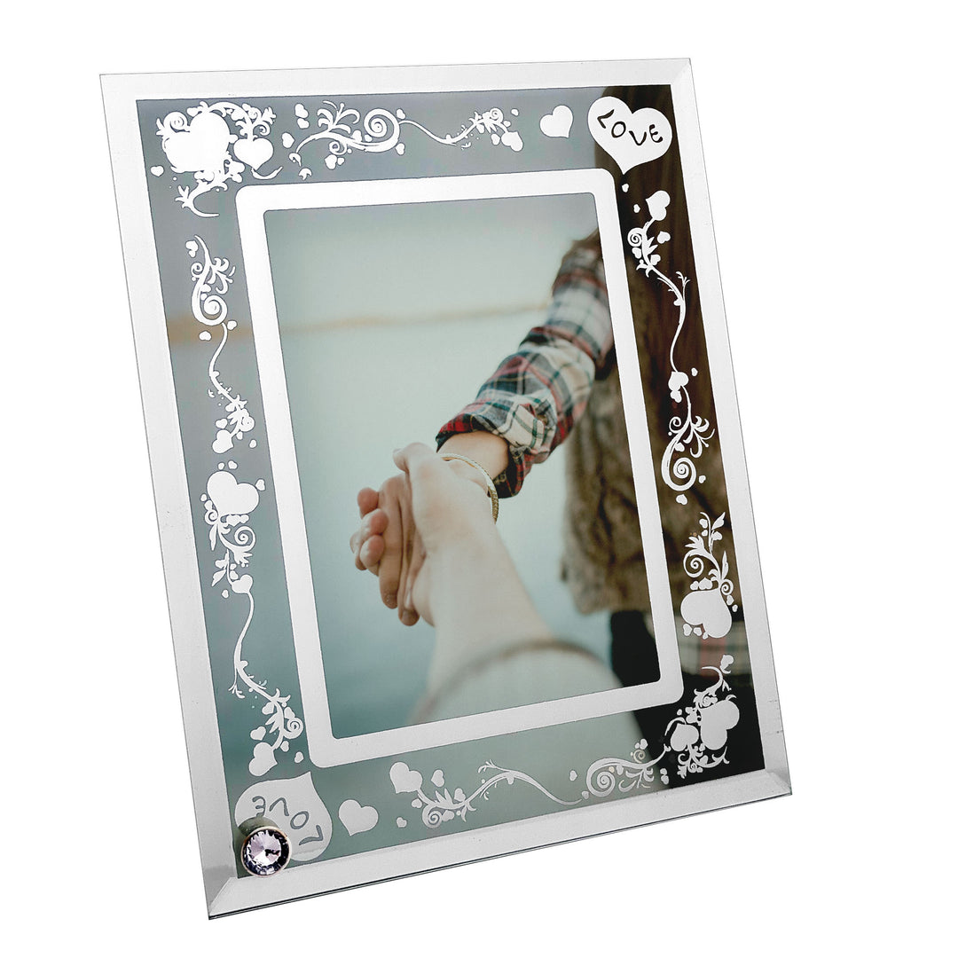 Love Glass Mirror Photo Frame  18×23