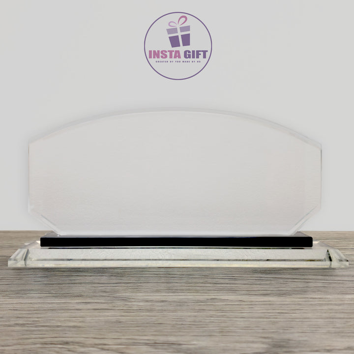 Modern Arch Premium Crystal Desk NamePlate