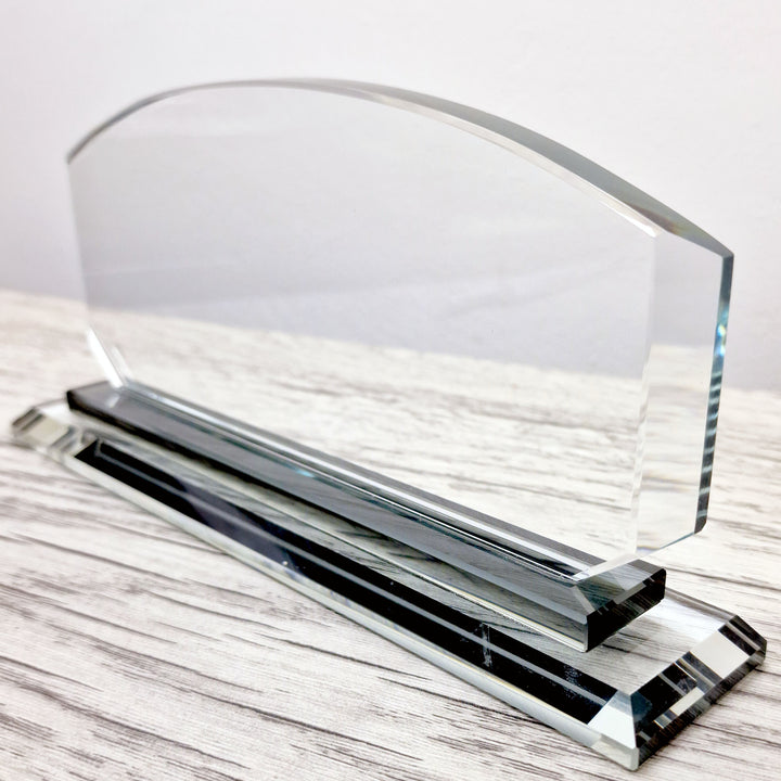 Modern Arch Premium Crystal Desk NamePlate