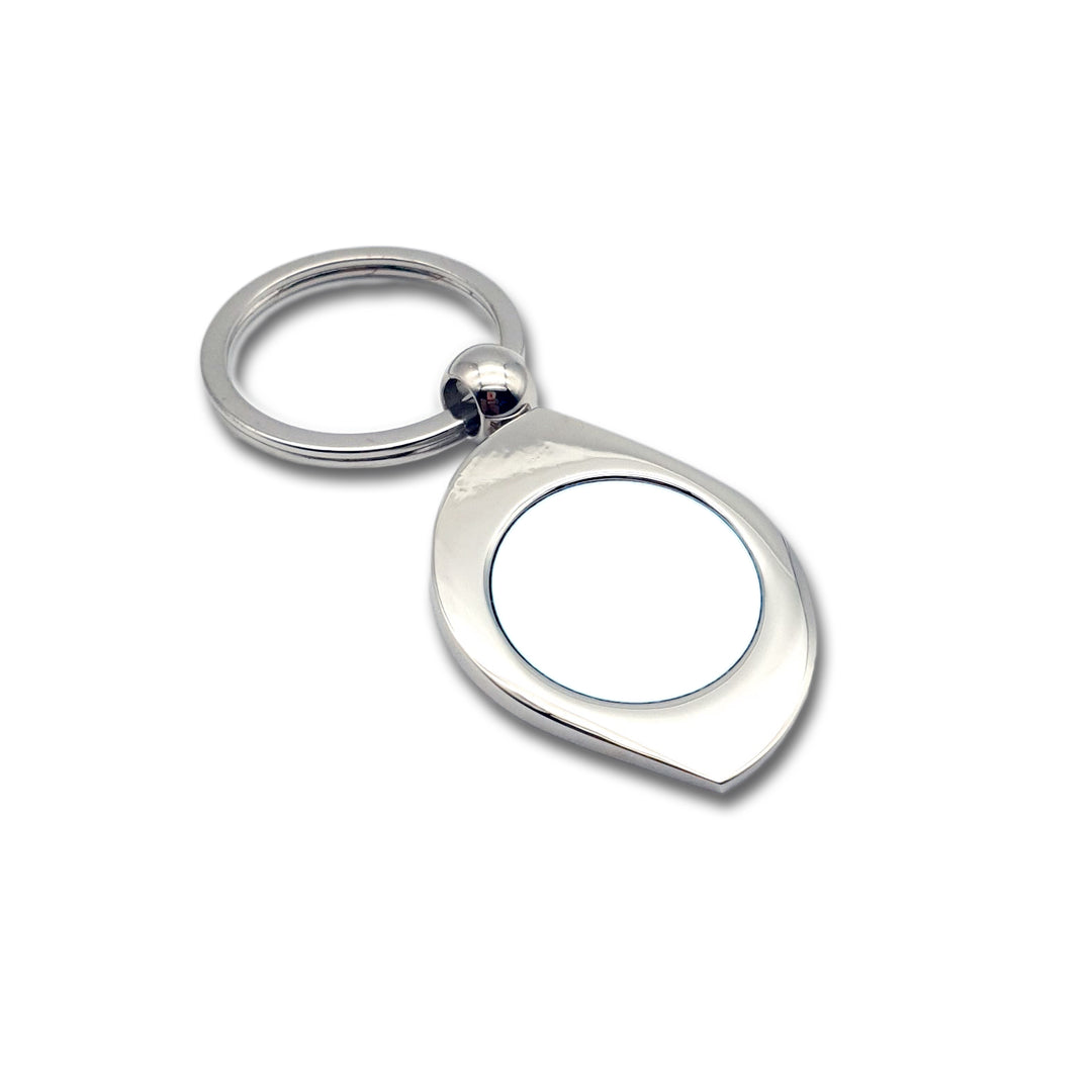 Metal and Leather Photo Keyrings