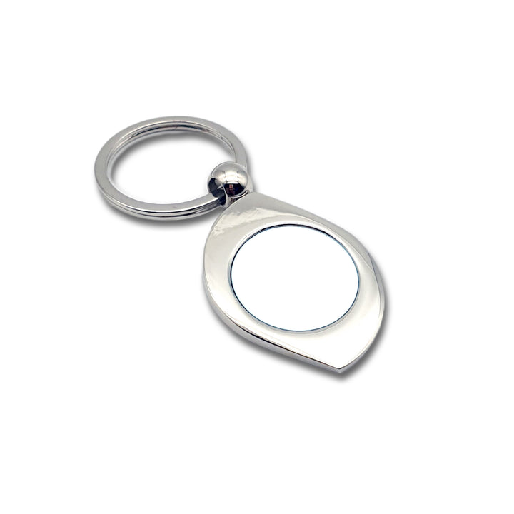 Metal and Leather Photo Keyrings