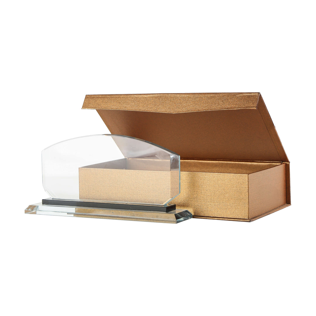 Modern Arch Premium Crystal Desk NamePlate