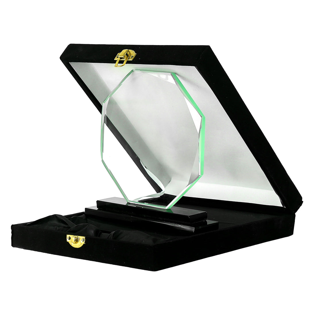 Personalised Crystal Shield - Octagon Shape