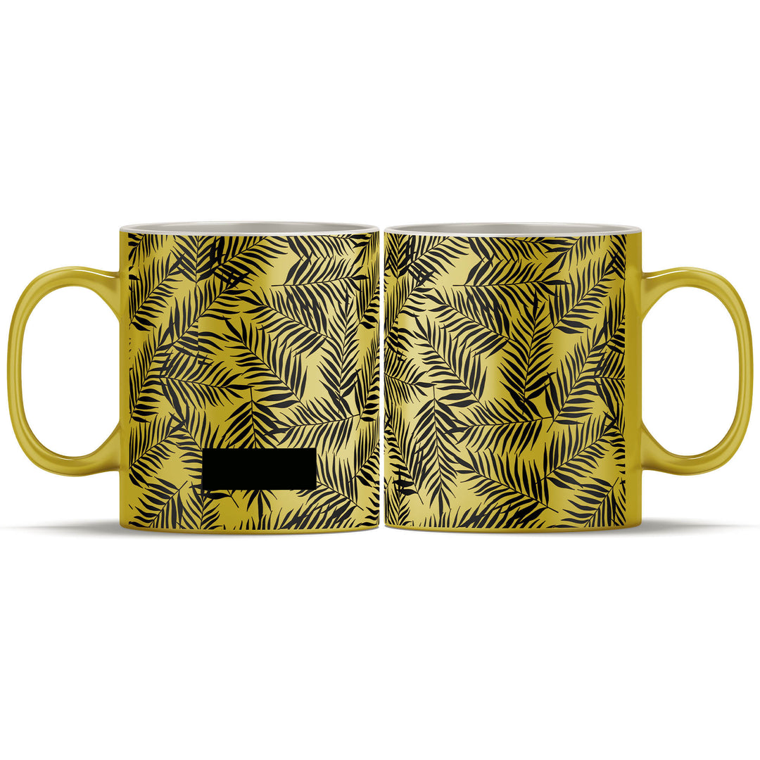 Black initial and name mugs