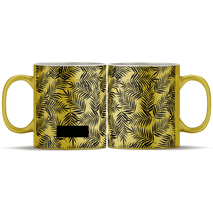 Black initial and name mugs