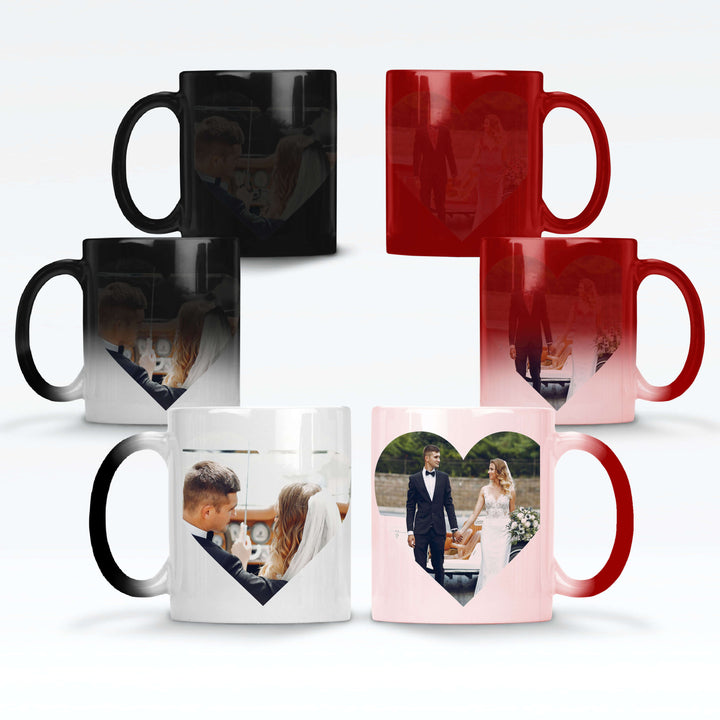 2 Hearts Picture Magic Mug