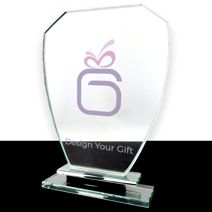 Personalised Crystal Shield - trophy